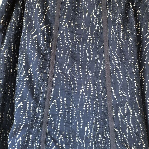 Coldwater Creek Skirt Womens Plus 1X Blue Geometric Embroidery Midi Cottage Boho - Picture 4 of 15